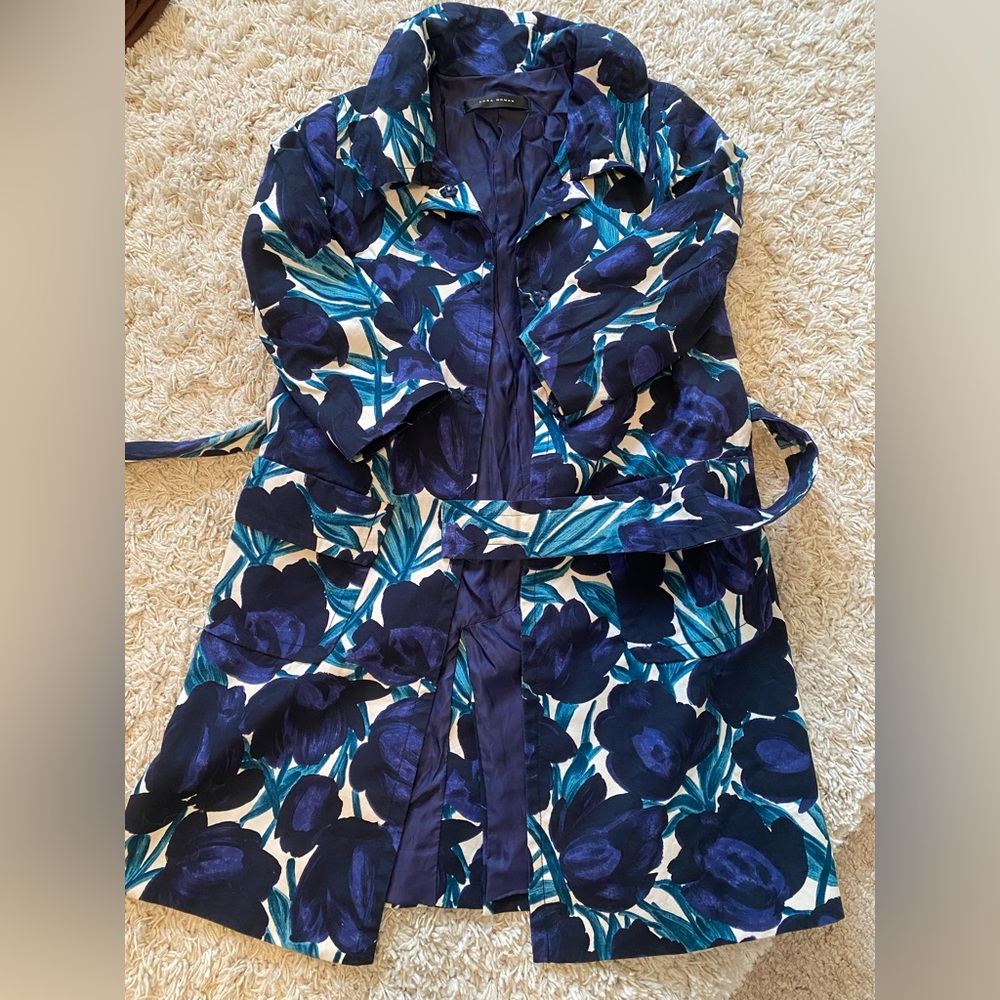 Flower Trench Coat